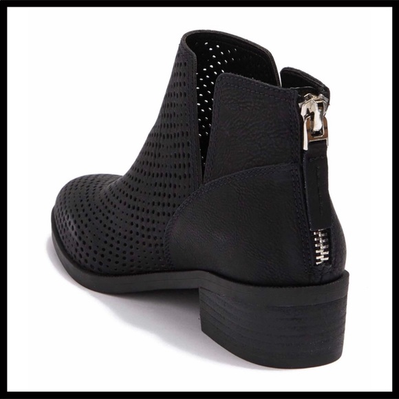 STEVE MADDEN GIRL BLACK BOOTIES ANKLE BOOTS A2C - Picture 3 of 8